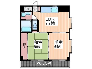 フレア２１三滝の物件間取画像